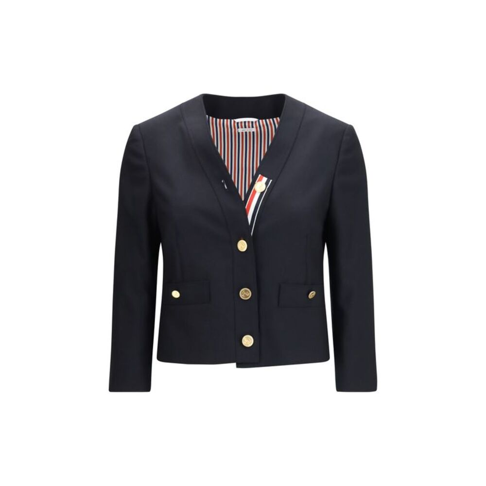 Thom Browne Women Hopsack Cardigan Jacket